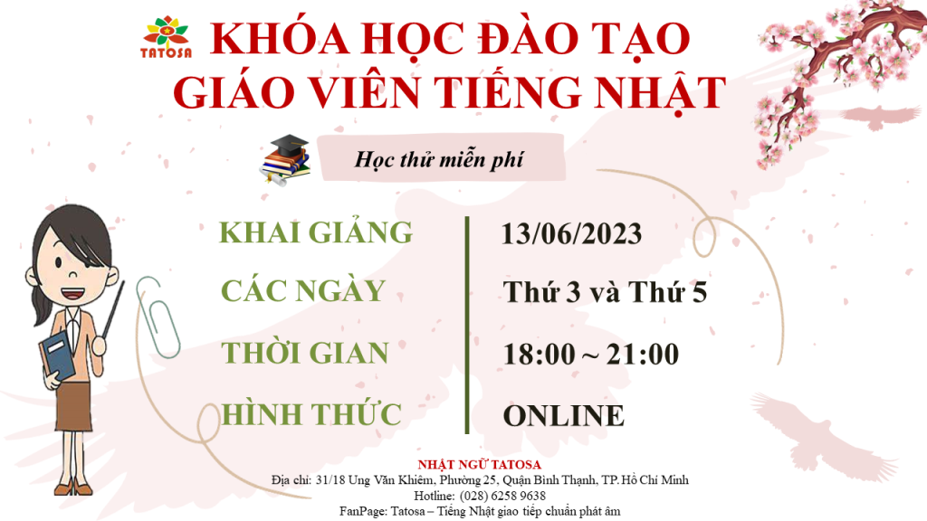 KHÓA HỌC ĐÀO TẠO GIÁO VIÊN TIẾNG NHẬT 06/2023