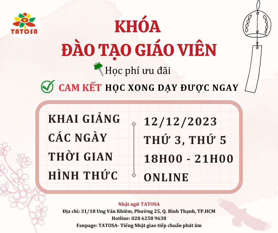 ĐÀO TẠO GIÁO VIÊN TIẾNG NHẬT