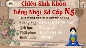 Lớp Tiếng Nhạt N5